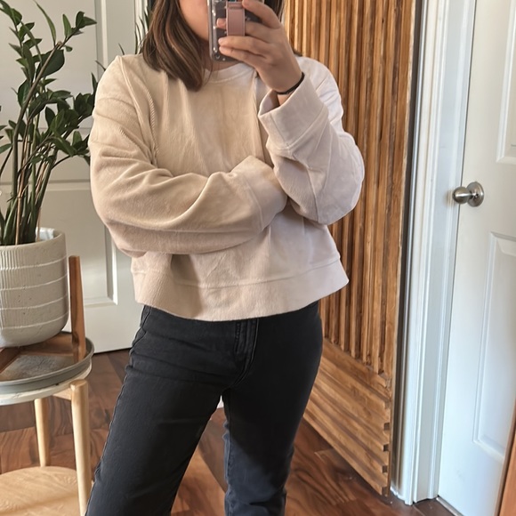 Zara relaxed fit Pullover Beige‎ Sweatshirt. Size L - Picture 10 of 10
